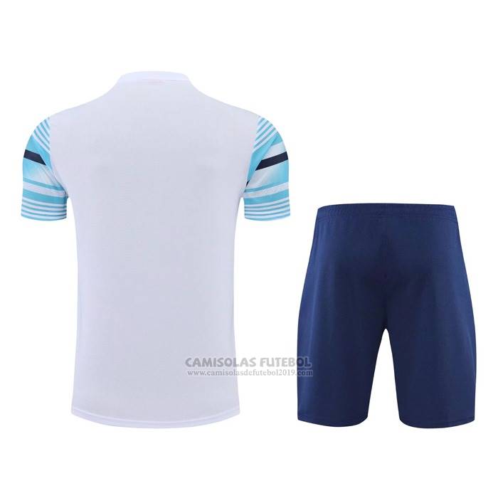 Fato de Treino Manchester City Manga Curta 2022 Azul - Calcas Curta